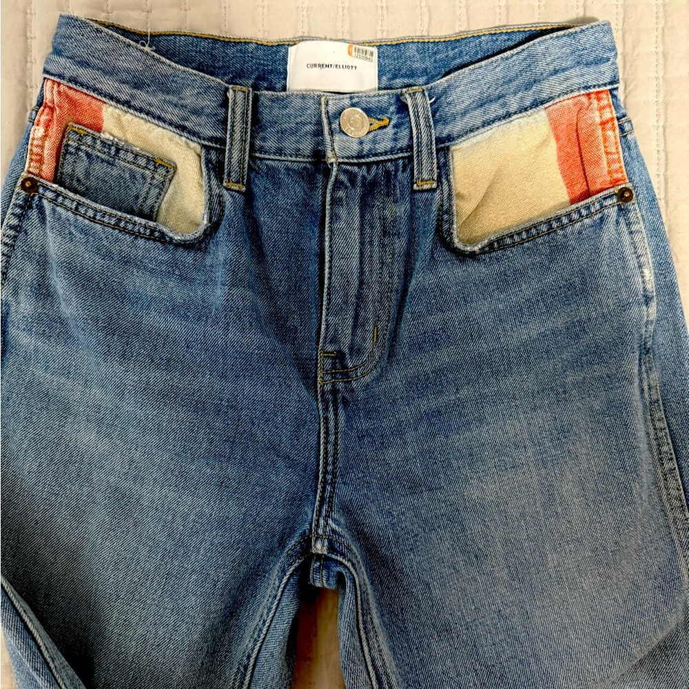 Current Elliott Aficionado Canvas Panel Jean  Size 25 Women